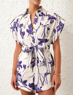 ZIMMERMANN Jumpsuits & Playsuits<Acadian Cuffed Playsuit