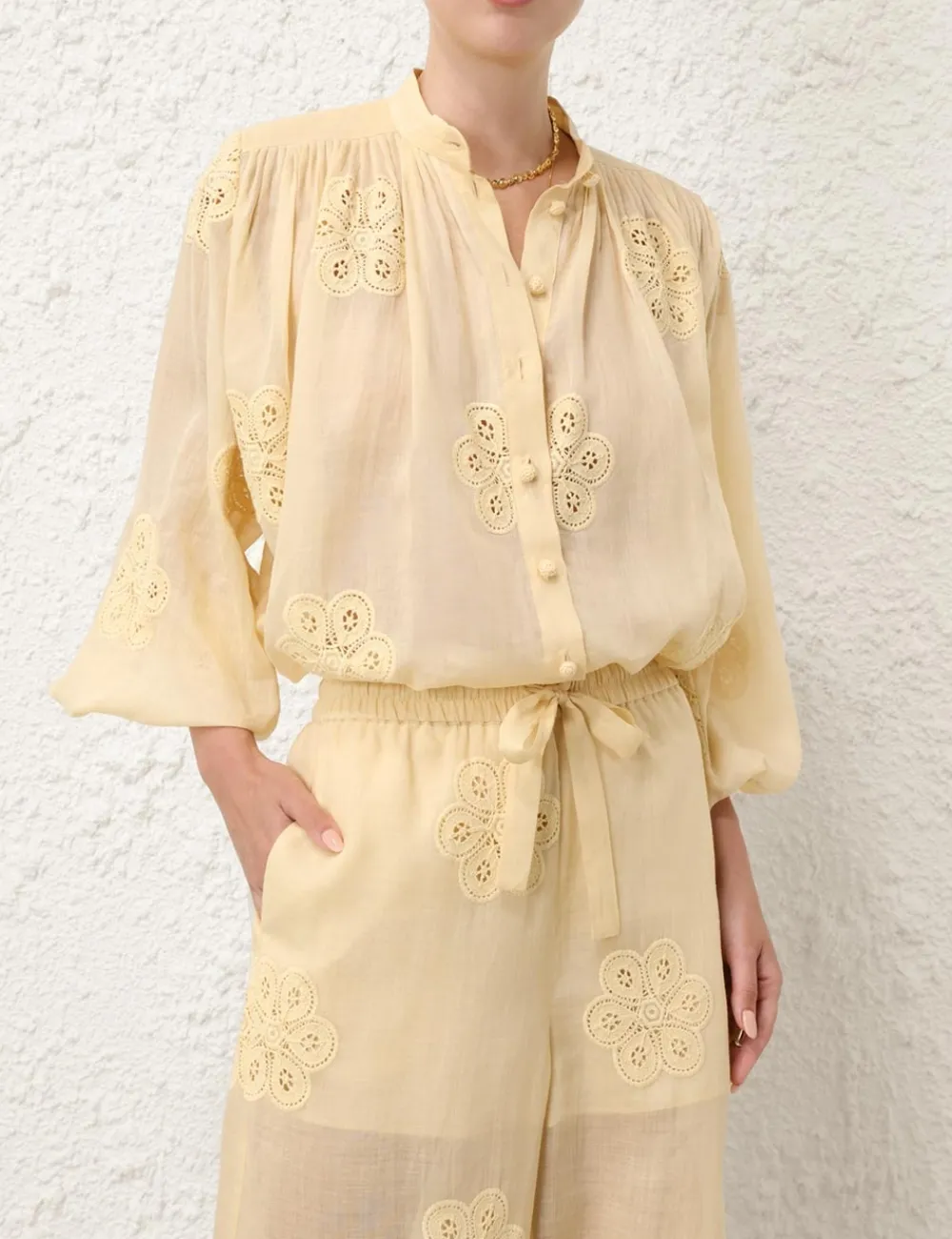 ZIMMERMANN Tops<Acadian Embroidered Blouse