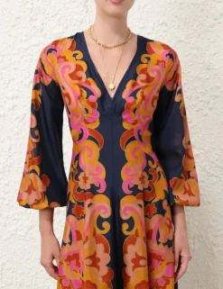 ZIMMERMANN Clothing<Acadian Long Sleeve Maxi Dress
