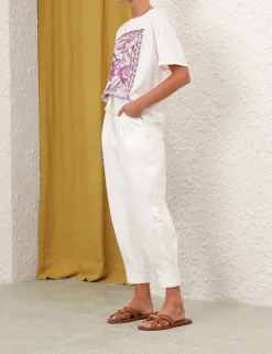 ZIMMERMANN Tops<Acadian Printed Relaxed Tee