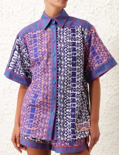 ZIMMERMANN Clothing<Acadian Spliced Shirt