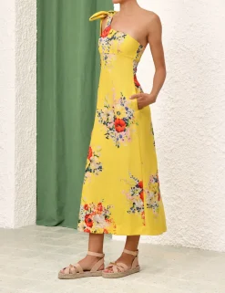 ZIMMERMANN Clothing<Alight Asymmetric Midi Dress