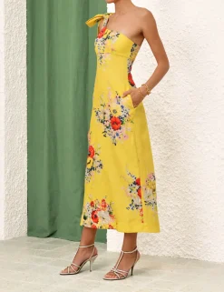 ZIMMERMANN Clothing<Alight Asymmetric Midi Dress