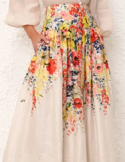 ZIMMERMANN Clothing<Alight Basque Midi Skirt