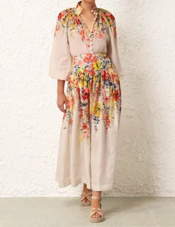 ZIMMERMANN Skirts<Alight Basque Midi Skirt
