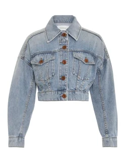 ZIMMERMANN Denim<Alight Cropped Denim Jacket