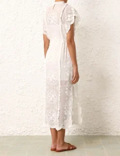 ZIMMERMANN Clothing<Alight Draw Waist Midi Dress