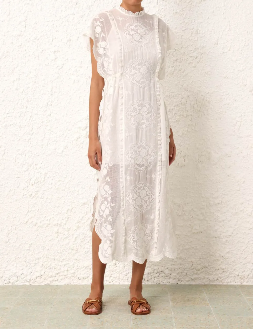 ZIMMERMANN Dresses & Coverups<Alight Draw Waist Midi Dress