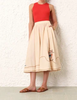 ZIMMERMANN Tops<Alight Knit Racer Tank