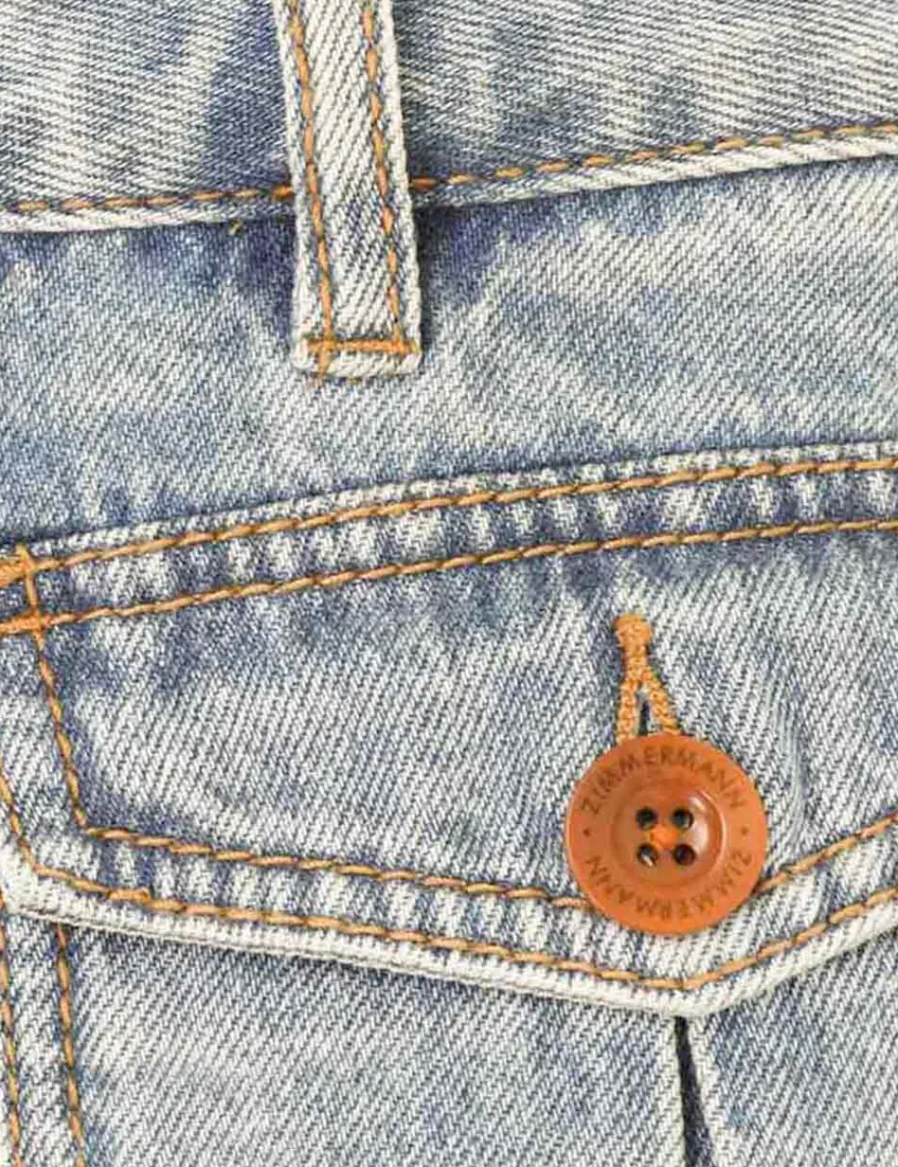 ZIMMERMANN Denim<Alight Mini Short