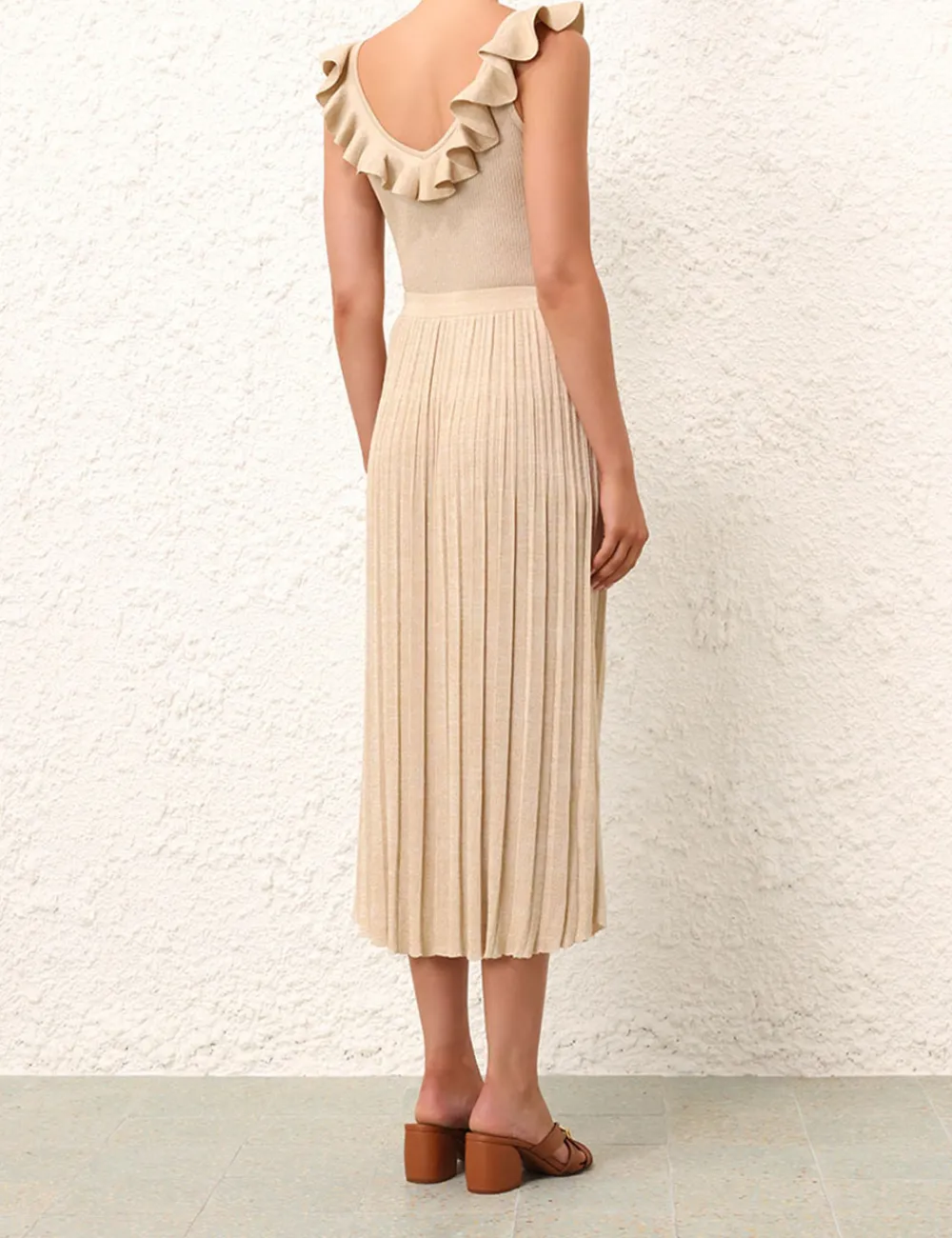 ZIMMERMANN Clothing<Alight Rib Midi Skirt