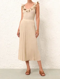 ZIMMERMANN Skirts<Alight Rib Midi Skirt