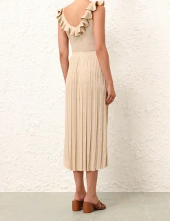 ZIMMERMANN Skirts<Alight Rib Midi Skirt
