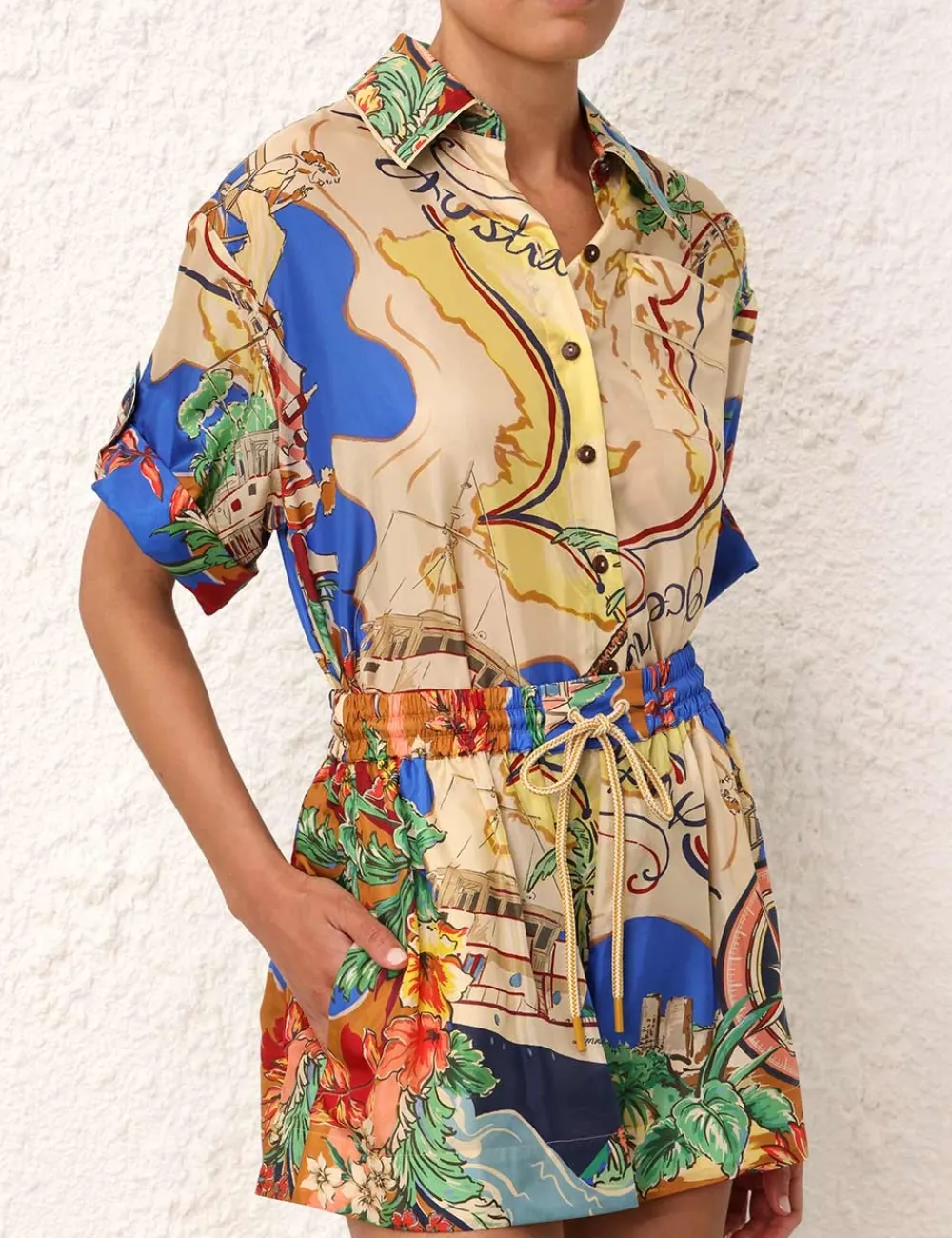 ZIMMERMANN Tops<Alight Short Sleeve Shirt
