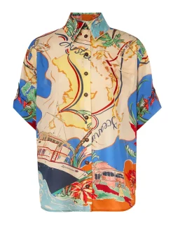 ZIMMERMANN Clothing<Alight Short Sleeve Shirt