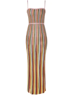 ZIMMERMANN Dresses & Coverups<Alight Stripe Midi Dress