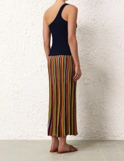 ZIMMERMANN Clothing<Alight Stripe Midi Skirt
