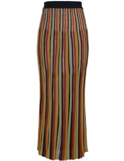 ZIMMERMANN Skirts<Alight Stripe Midi Skirt