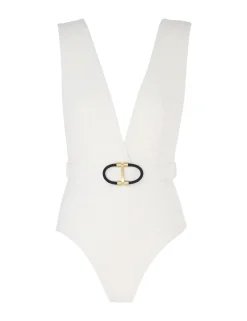 ZIMMERMANN One Pieces<Alight Texture Plunge 1Pc