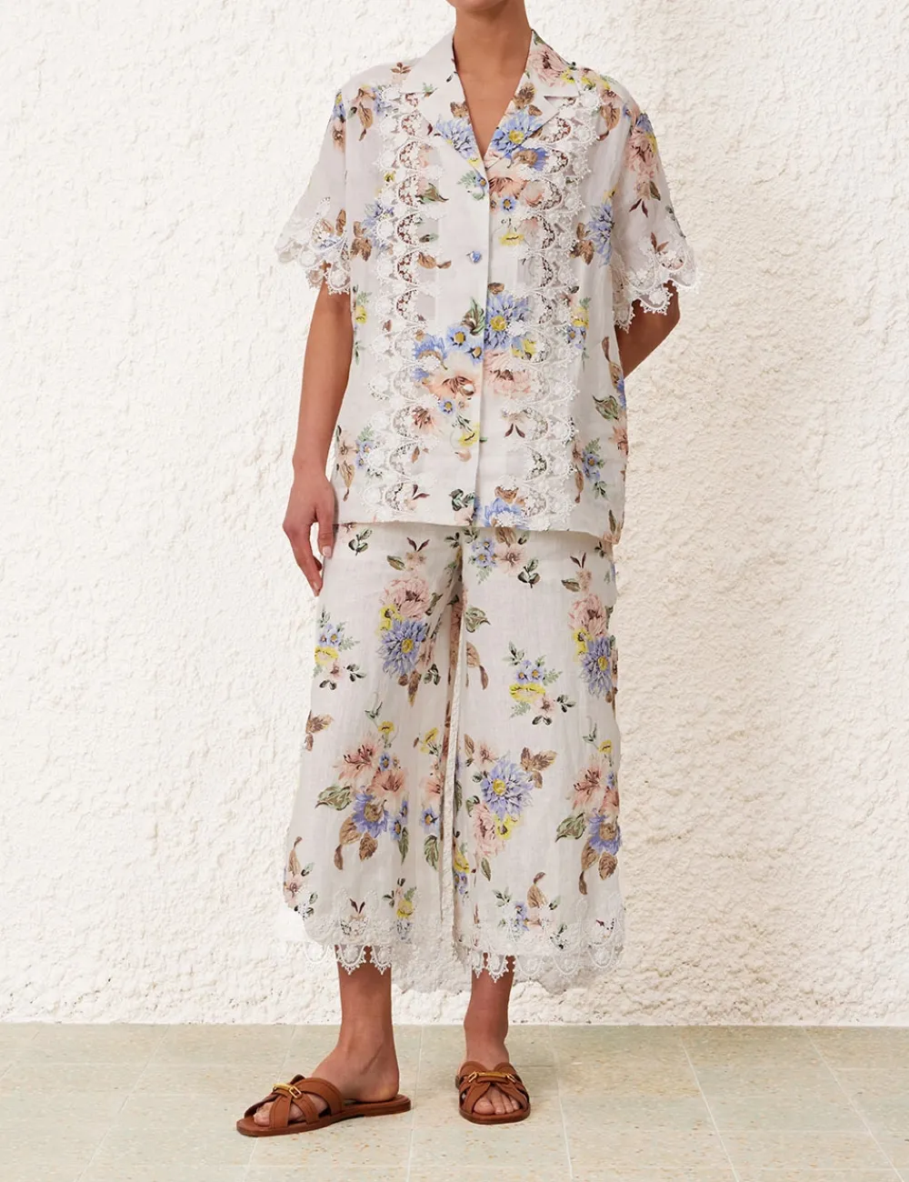 ZIMMERMANN Shorts & Pants<Applique Culottes