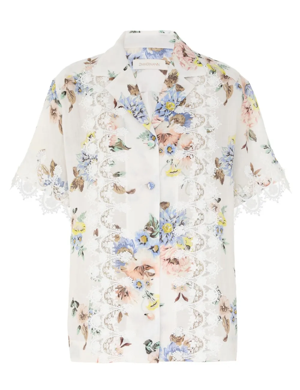 ZIMMERMANN Tops<Applique Oversized Shirt
