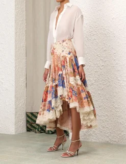 ZIMMERMANN Clothing<August Asymmetric Skirt