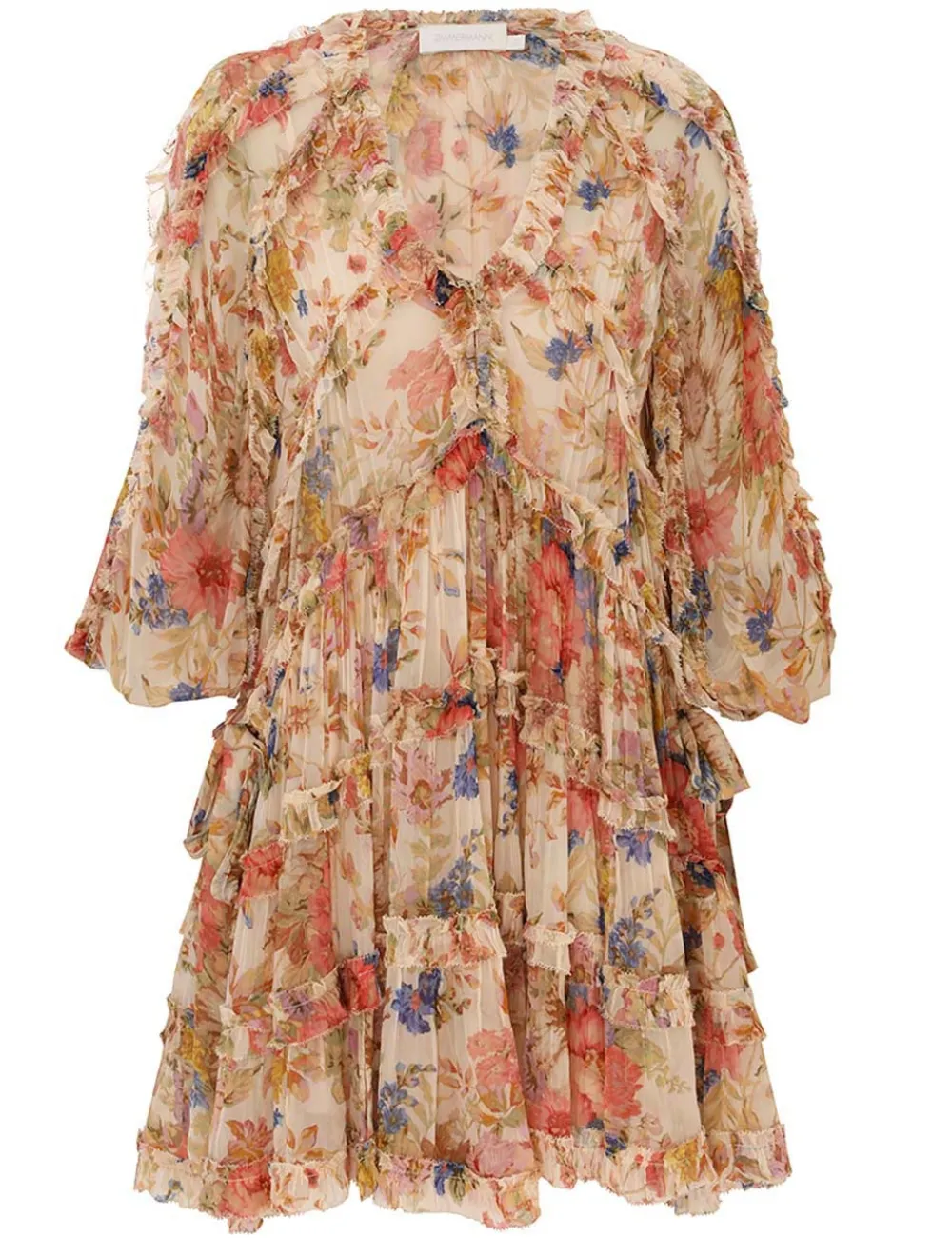 ZIMMERMANN Clothing<August Billow Frill Mini Dress