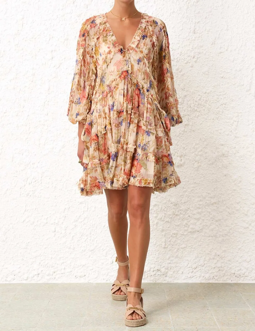 ZIMMERMANN Clothing<August Billow Frill Mini Dress