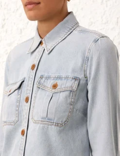 ZIMMERMANN Clothing<August Denim Body Shirt