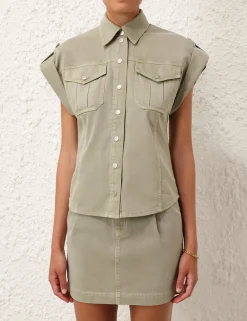 ZIMMERMANN Clothing<August Denim Utility Shirt