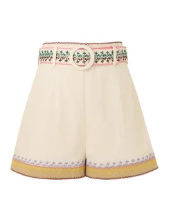 ZIMMERMANN Clothing<August Embroidered Short
