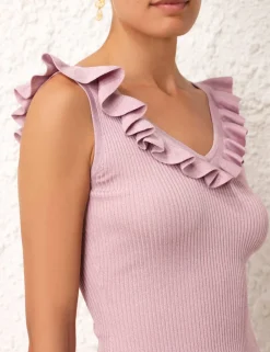 ZIMMERMANN Tops<August Frill V-Neck Top