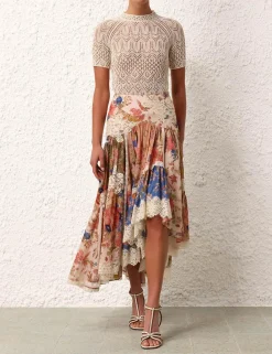 ZIMMERMANN Knitwear<August Lace Knit Tee