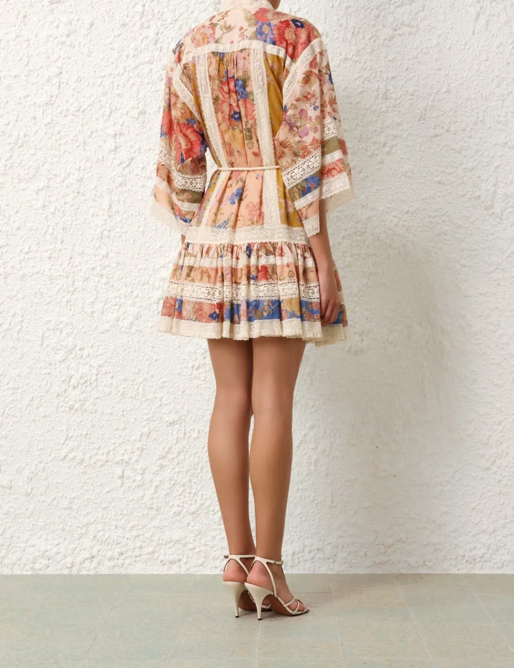 ZIMMERMANN Clothing<August Lace Trimmed Mini Dress