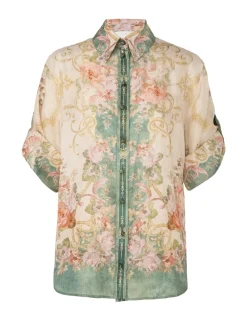 ZIMMERMANN Tops<August Short Sleeve Shirt