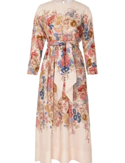 ZIMMERMANN Clothing<August Tie Waist Midi Dress