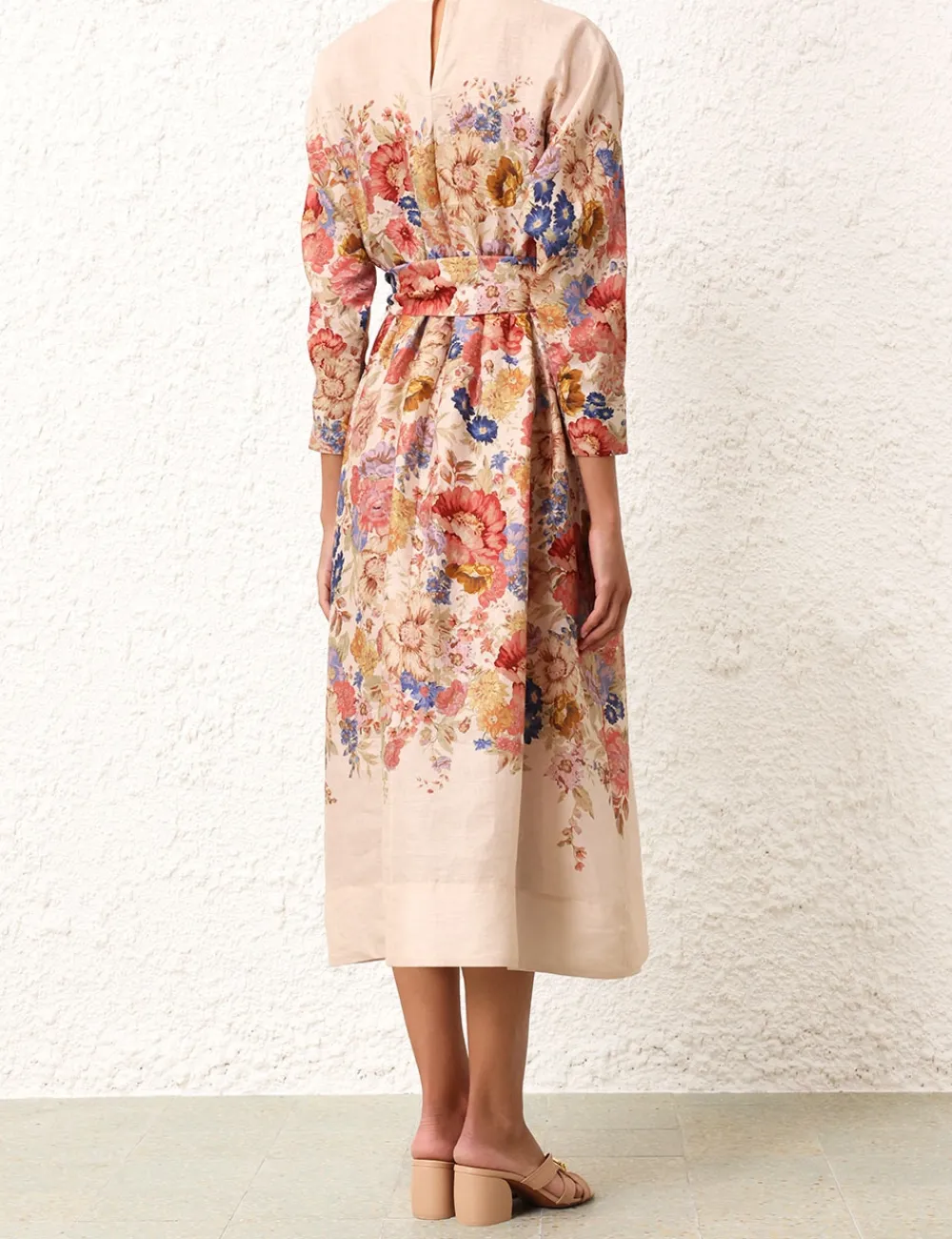 ZIMMERMANN Clothing<August Tie Waist Midi Dress