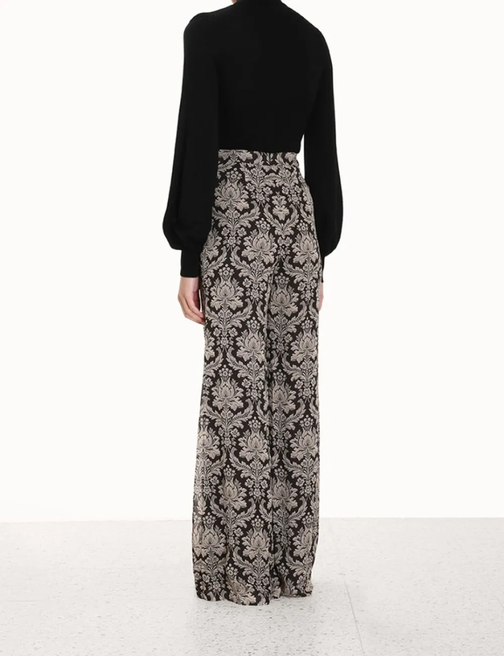 ZIMMERMANN Tops<Blouson Tie-Neck Sweater