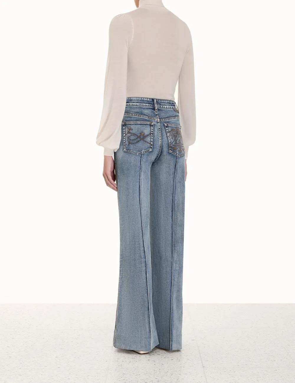 ZIMMERMANN Clothing<Blouson Tie-Neck Sweater