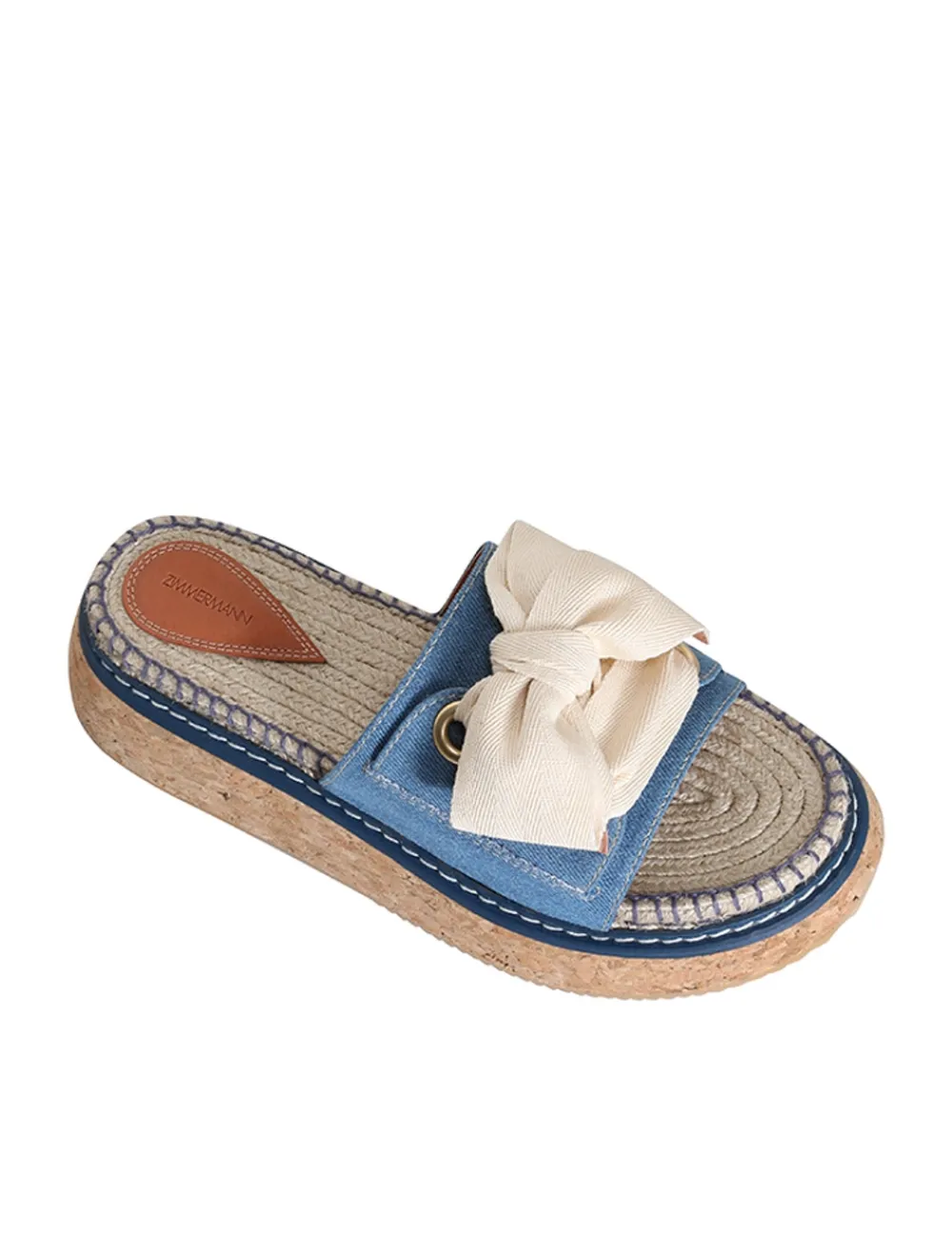 ZIMMERMANN Sandals<Bow Flatform Espadrille