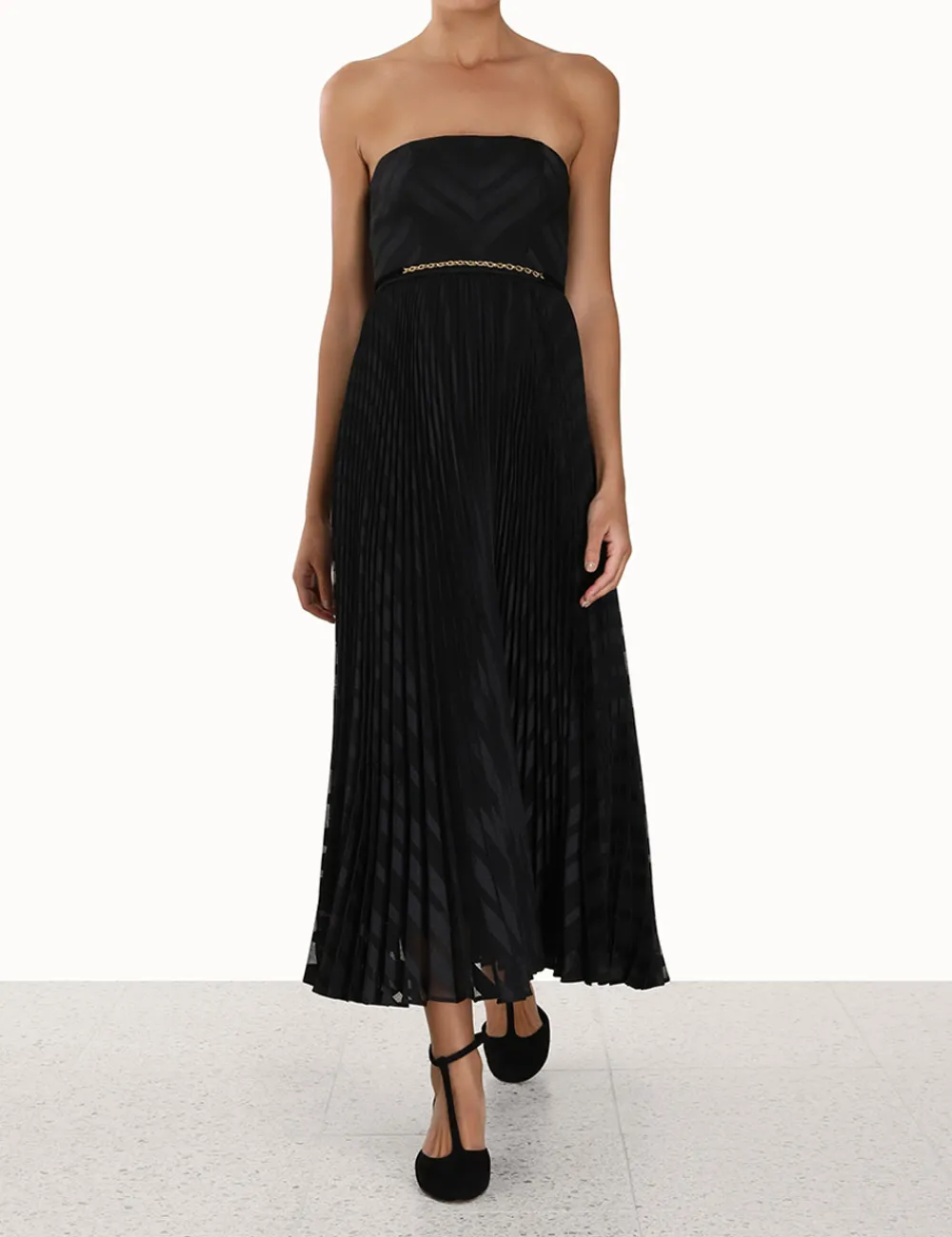 ZIMMERMANN Luminosity<Burnout Pleated Dress