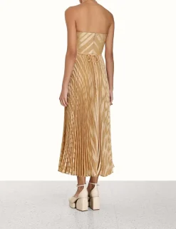 ZIMMERMANN Dresses<Burnout Pleated Dress