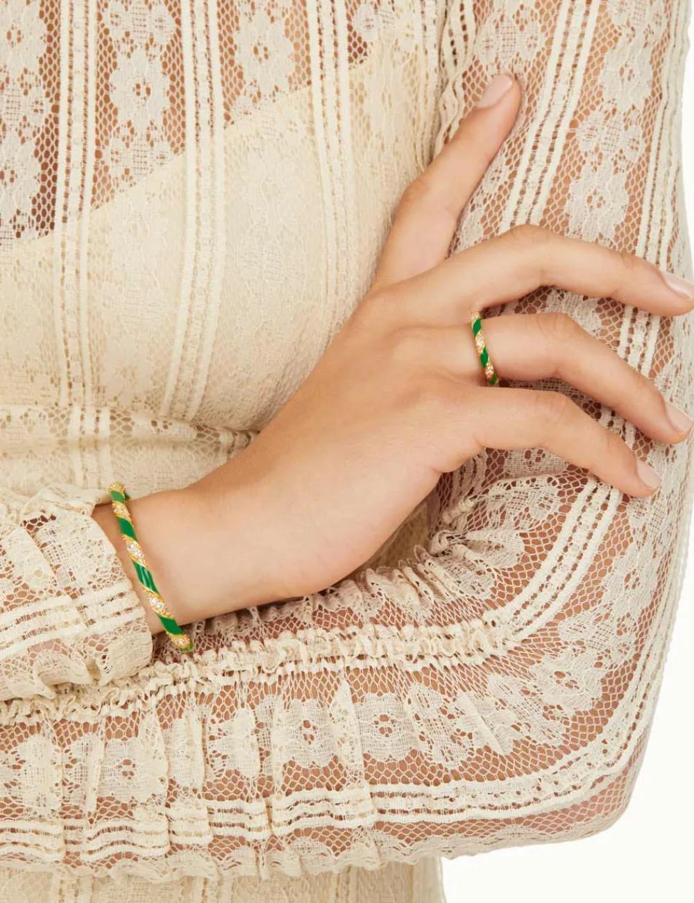 ZIMMERMANN Bracelets<Candy Stripe Pave Cuff
