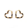 ZIMMERMANN Jewellery<Candy Stripe Pave Heart Hoops