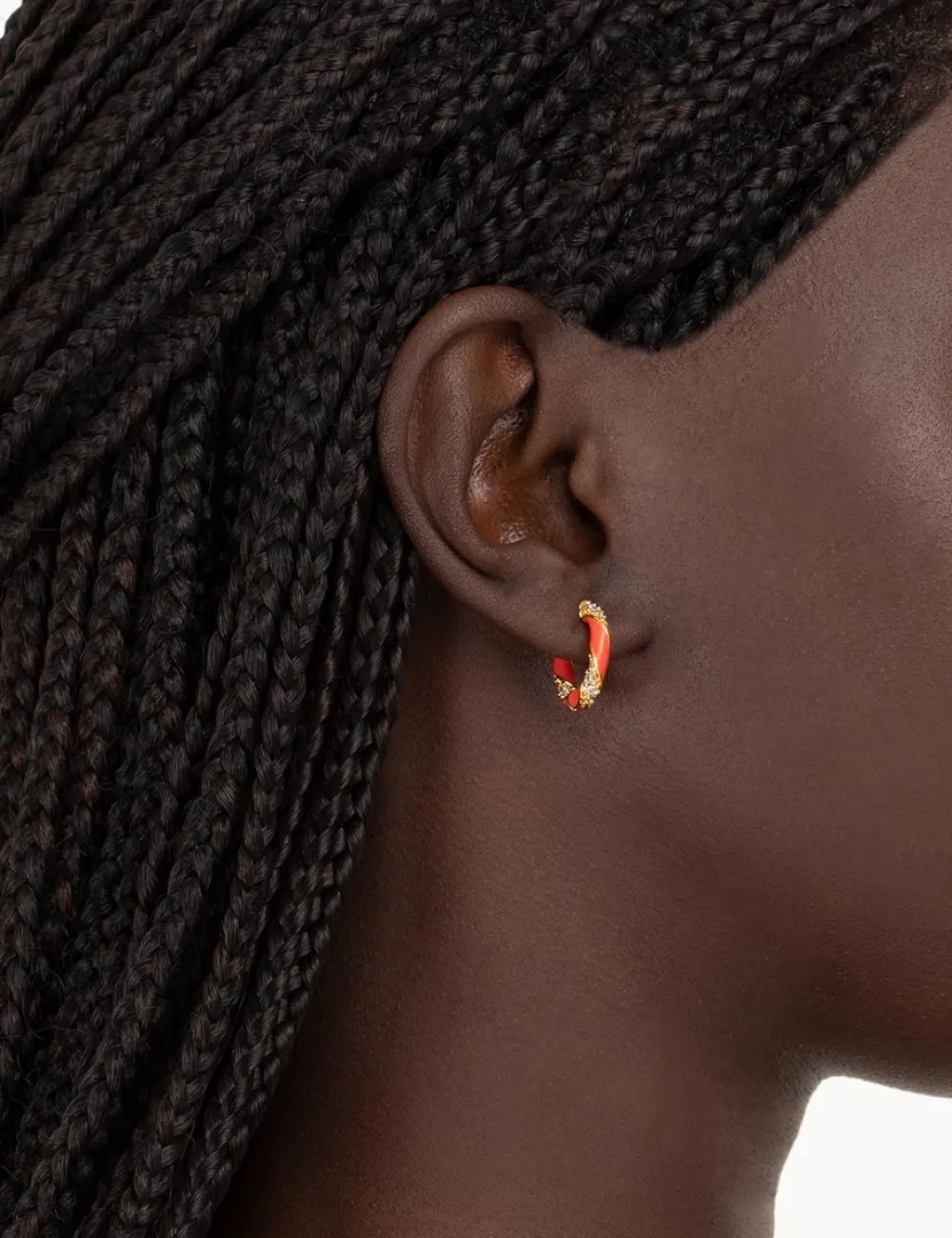 ZIMMERMANN Earrings<Candy Stripe Pave Hoops