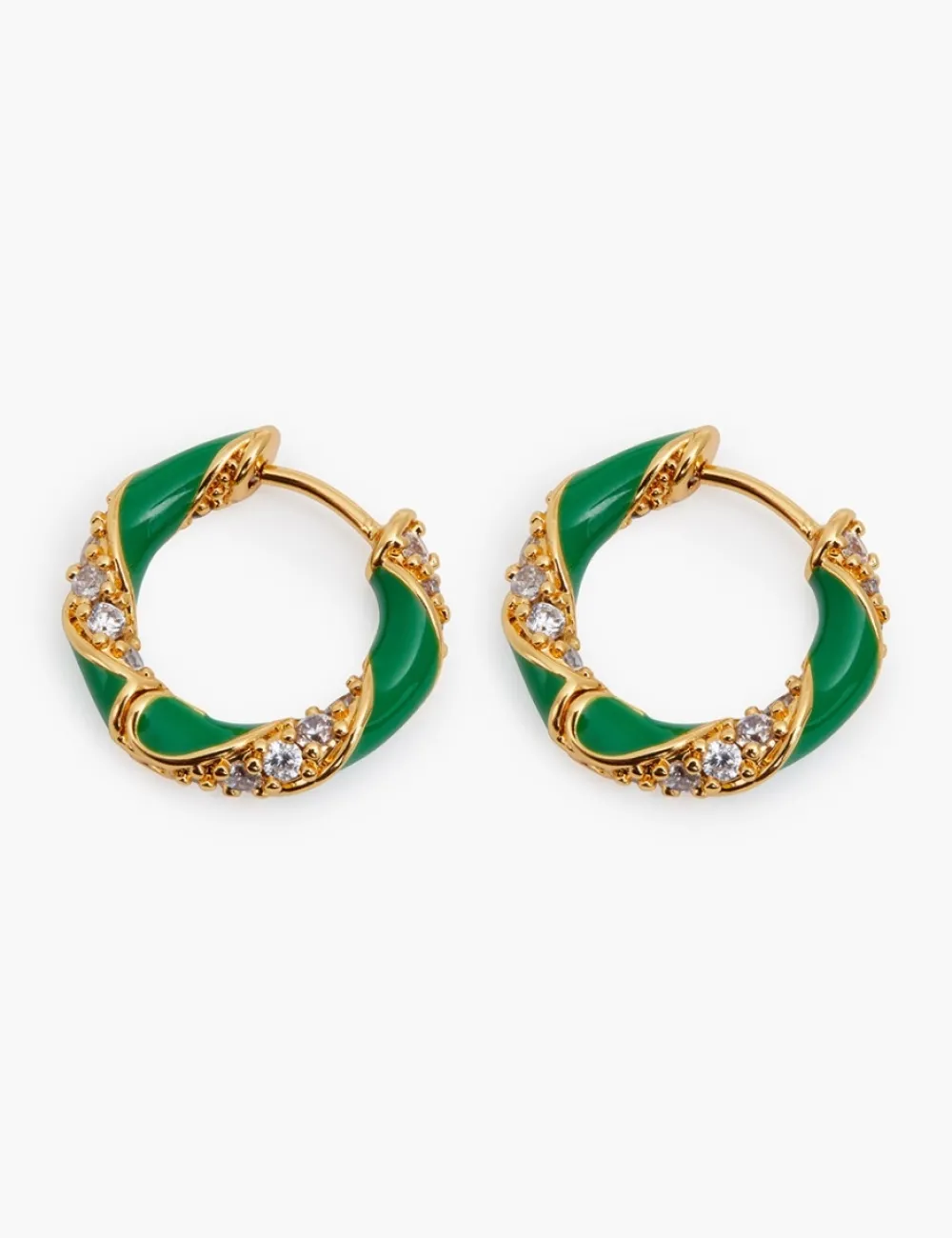 ZIMMERMANN Jewellery<Candy Stripe Pave Hoops