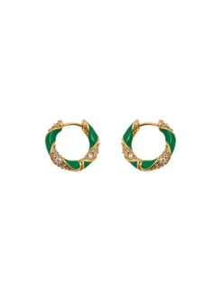 ZIMMERMANN Accessories<Candy Stripe Pave Hoops