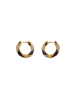 ZIMMERMANN Jewellery<Candy Stripe Pave Hoops