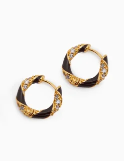 ZIMMERMANN Jewellery<Candy Stripe Pave Hoops