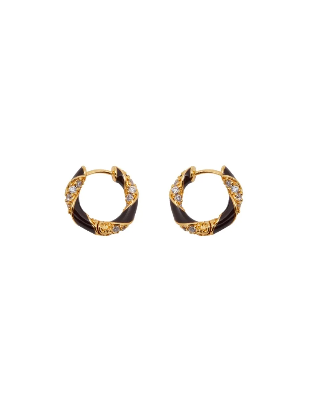 ZIMMERMANN Earrings<Candy Stripe Pave Hoops